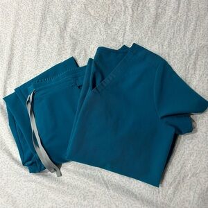 Figs Pacific Blue Scrub Set S/XSP